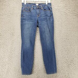 J. Crew Jeans Womens 26 Stretch Medium Wash Mid Rise Cropped Matchstick